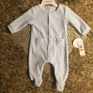 🆕 Baby Absorba footed onesie 0-3 month NWT
